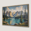 Breathtaking Mountain Lake View Canvas Print Landscape