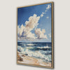 Breathtaking Ocean Wave Framed Canvas Print Seascape Art