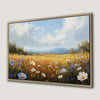 Breathtaking Wildflower Landscape Framed Canvas Print