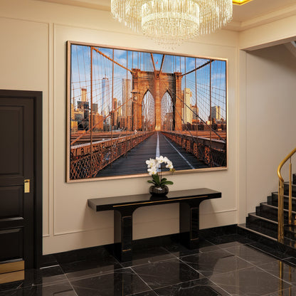 Brooklyn Bridge New York Cityscape Canvas Print Art