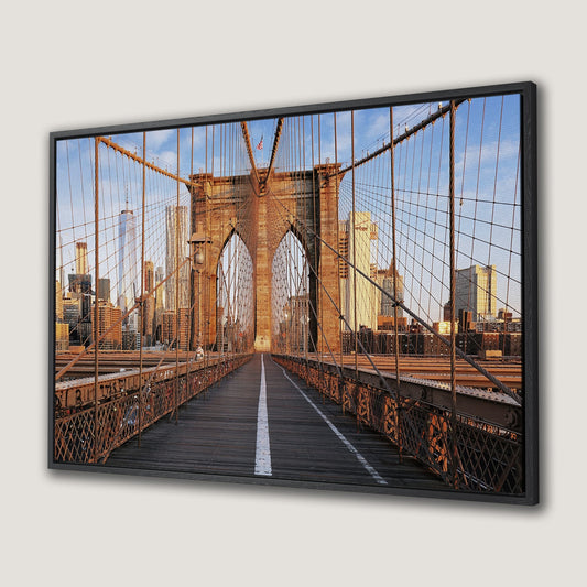 Brooklyn Bridge New York Cityscape Canvas Print Art