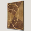 Brown and Beige Geometric Pattern Canvas Print