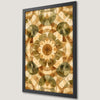 Brown and Green Mandala Art Poster for Tranquil Decor