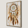 Brown Beige Blue Dreamcatcher Canvas Print Ethnic Decor
