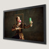 Bubble Gum Princess Portrait Art Poster - Whimsical Wall Decor