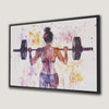 Vibrant Fitness Workout Canvas Print for Gym Wall Art