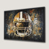 Abstract American Football Helmet Canvas Print Art Decor