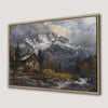 Cabin in the Woods Canvas Print Mountain Landscape Art