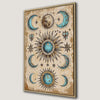 Celestial Bohemian Sun and Moon Canvas Print Art