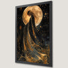 Celestial Goddess Moon Art Poster - Mystical Wall Decor