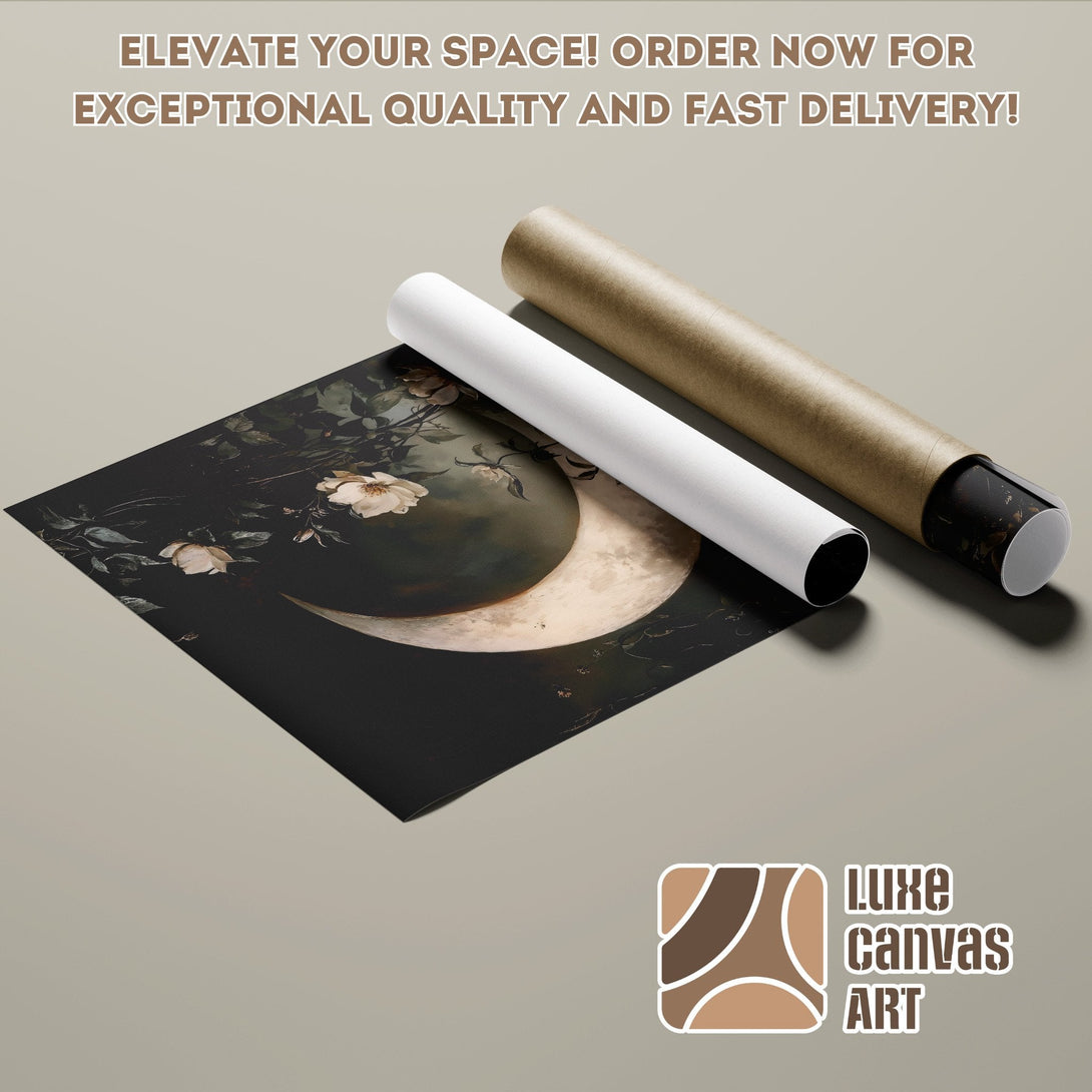 Poster Roll featuring a raven art print in blue and neutral tones. Elevate your space!