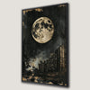 Celestial Moon Gothic Landscape Canvas Print Art