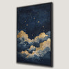Celestial Night Sky Starscape Canvas Print for Mystical Nurseries
