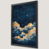 Celestial Starscape Art Poster for Nursery Decor