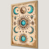 Celestial Sun and Moon Art Poster - Bohemian Wall Decor