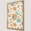 Celestial Sun and Moon Art Poster for Boho Decor