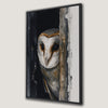Charming Barn Owl Canvas Print Avian Wall Decor