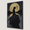 Charming Girl in Boat Canvas Print - Moonlit Framed Art