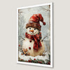 Charming Snowman Art Poster | Festive Winter Wall Decor