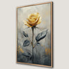 Charming Yellow Rose Art Canvas Print Framed Decor