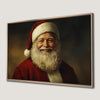 Cheerful Santa Claus Portrait Canvas Print Festive Decor