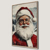 Cheerful Santa Claus Portrait Canvas Print Wall Art