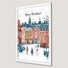 Cheerful Winter City Art Poster - Festive Christmas Decor