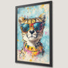 Cheetah in Sunglasses Art Poster - Stylish Wall Decor