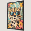 Cheetah in Sunglasses Art Poster - Whimsical Wall Decor