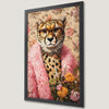 Cheetah with Glasses Art Poster for Nursery Decor