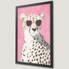 Cheetah with Sunglasses Art Poster - Quirky and Stylish Decor