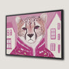 Chic Cheetah in Pink Canvas Print Animal Portrait