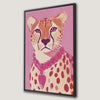 Chic Cheetah Pink Canvas Print for Cute Nursery Decor