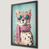 Chic Cheetah with Sunglasses Art Poster for Trendy Decor