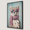 Chic Cheetah with Sunglasses Canvas Print Art