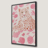 Chic Leopard and Pink Floral Bohemian Canvas Print
