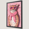 Chic Leopard with Sunglasses Art Poster for Modern Decor