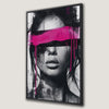 Chic Woman Face Art Print Canvas Wall Art