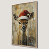 Christmas Deer Canvas Print Rustic Festive Animal Wall Art