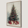 Christmas Tree with Gifts Canvas Print Holiday Decor
