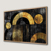 Circles and Stripes Geometric Canvas Print Art Decor