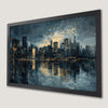 City Night Reflection Art Poster - Urban Wall Decor