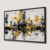 Cityscape Silhouette Abstract Canvas Print Wall Art