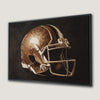 Classic Football Helmet Canvas Print for Man Cave