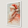 Classic Santa Claus Portrait Art Poster for Holiday Cheer