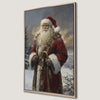Classic Santa Claus Winter Wonderland Canvas Print