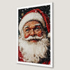 Classic Santa Portrait Art Poster for Christmas Cheer