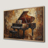 Classical Grand Piano Luxury Framed Canvas Print
