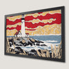 Coastal Lighthouse Art Poster - Beach House Decor