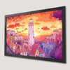 Coastal Lighthouse Sunset Art Poster - Dreamy Wall Decor